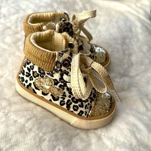 Barely worn leopard booties.